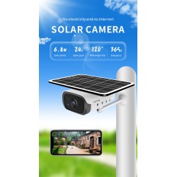 6.8W Solar power CCTV IP Security Bluetooth wifi camera global version 1080P HD rechargeable battery night vision Camara Price