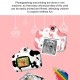 WiFi Instant Print Cameras Kids Camera 2.4 Inch Screen 1080P Video Recording Zero Ink 180° Rotation Lens with Print Paper 12 Color Pens for Children Kids Age 4+