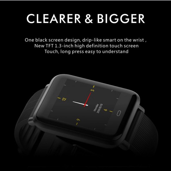 Q9 Sport Watch Smart Bracelet SMA Band Fitness Tracker IPS Screen Display Pedometer Calories Heart Rate Sleep Monitor Call Reminder Wrist Band with 2 Replacement Straps Replacement for Smartphones iOS Android Devices
