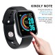 Smart Bracelet 1.3-Inch HD Color Touchscreen Smart Band IP67 Waterproof Smartwatch with Pedometer Heart Rate Tracker Blood Pressure Monitor Sleep Tracking Notifications Reminder Remote Shutter Compatible with Android iOS