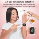 Smart Sport Band Forehead Wrist Thermometer Fitness Tracker Bracelet Smart Watch Heart Rate Monitor Wristband Color Screen Waterproof Information Reminder