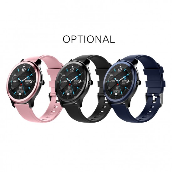 1.28 Inch Smart Watch Fitness Tracker with Blood Pressure & Heart Rate Monitor 24 Sport Modes IP68 Waterproof Full Touchscreen Watch Multifunction Sport Watch with Silicone Strap for Men Women