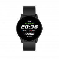 KW19 Smart Sports Watch 1.3-Inch TFT Single-Touch Screen BT4.0 Life Waterproof Fitness Tracker Sleep/Heart Rate/Blood Pressure Monitor Multiple Sports Mode Notification/Call/Sedentary Reminder Remote Camera/Music Control Compatible with Android iOS