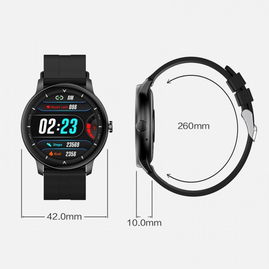 Z2 Smart Sports Watch 1.3'' Full-touch LCD Screen 10mm Ultra-thin Body BT Dial-up Call Health Monitoring Multiple Sports Mode Custom Dial Compatible with Android iOS