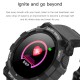 FD68 Smart Sports Watch 1.44'' IPS Single-touch Screen Heart Rate/Sleep Monitor Multiple Sports Mode Long Endurance Message/Call Reminder Compatible with Android iOS