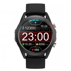 V20 Smart Sports Watch 1.32'' IPS Full-touch Screen 360*360 High Resolution Ultra-thin Metal Body Scrolling UI Massive Dial IP68 Waterproof Multi-sports Mode Health Monitor