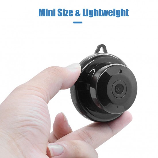 1080P WiFi Mini Camera Video Cam Camcorder 150° Wide Angle IR Night Vision Motion Detection 64GB Extended Memory