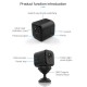 1080P 30FPS Mini Camera Video Cam Camcorder 120° Wide Angle IR Night Vision Motion Detection WiFi Function 128GB Extended Memory 1300mAh Battery for Baby Pet Household Indoor Monitor