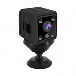 1080P Mini Camera Video Cam Full HD Camcorder 155° Wide Angle IR Night Vision Motion Detection WiFi Function 128GB Extended Memory for Baby Pet Home Security Monitoring