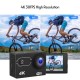 4K/30FPS 16MP High Resolution Sports Camera Portable DV Camcorder with Waterproof Case 2 Inch Large LCD Display Screen 170 Degree Wide Angle Accessory Kit