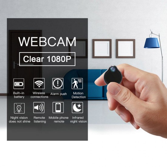 WiFi Mini Camera Wearable Small Cam Full 1080P Infrared Night Version Camcorder