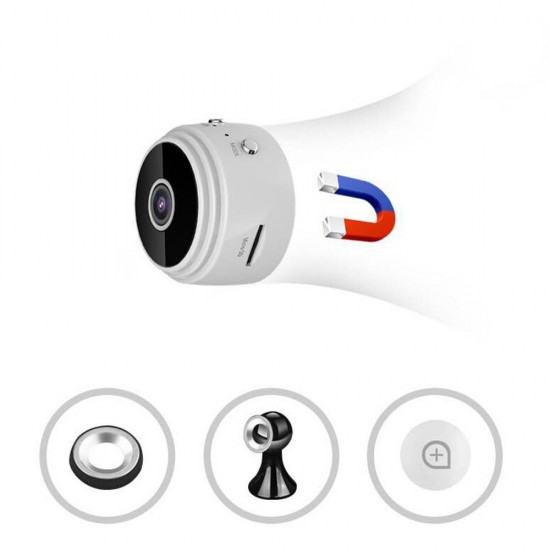 Mini WIFI Camera Outdoor Portable Metal Cameras Light Weight Night-Vision 1080P Loop Recording Cam with Holder