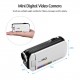 1080P Full HD Mini Digital Video Camera DV Camcorder 24MP 3 Inch Rotatable LCD Touchscreen 18X Zoom Built-in LED Fill-in Light with Lithium Battery for Kids Teenagers Beginner