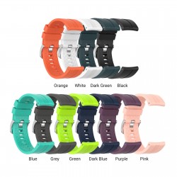22mm Silicone Watch Strap Band Watchband Wristband Replacement with Buckle Compatible with HUAWEI WATCH GT 2 46mm / HONOR MagicWatch 2 46mm / HONOR MagicWatch