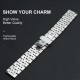 22mm Stainless Steel Watch Bands with Straight End Quick Release Watch Bracelet Strap Polished Watchband with Butterfly Buckle Compatible with 22mm Smart/Traditional Watch