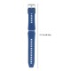 22mm Watch Band Soft Silicone Quick-Release Strap with Buckle Breathable Watchband Wristband Compatible with 22mm Smart/Traditional Watch