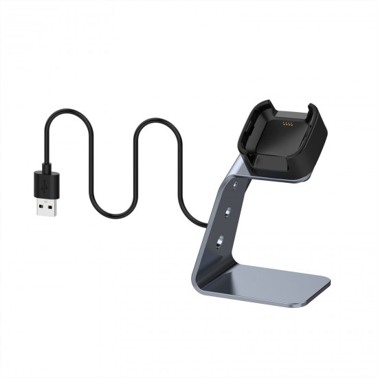 Charger Stand USB Charging Cable Dock Compatible with Fitbit Versa 2/Fitbit Versa 2 SE Smart Watch Base Holder Fitness Smartwatch Accessories